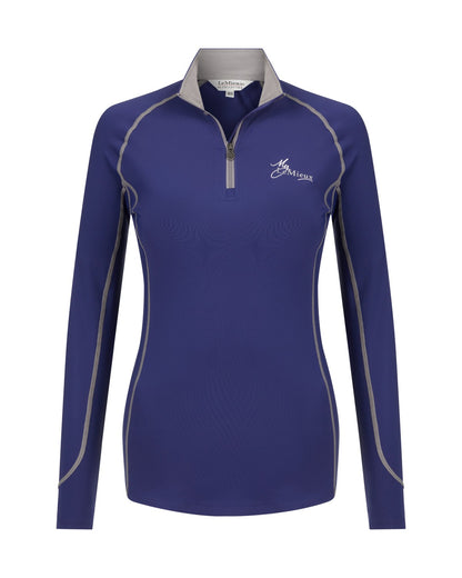 LeMieux Base Layer Ink Blue: Women's UV50+ Performance Riding Shirt - Equiflair