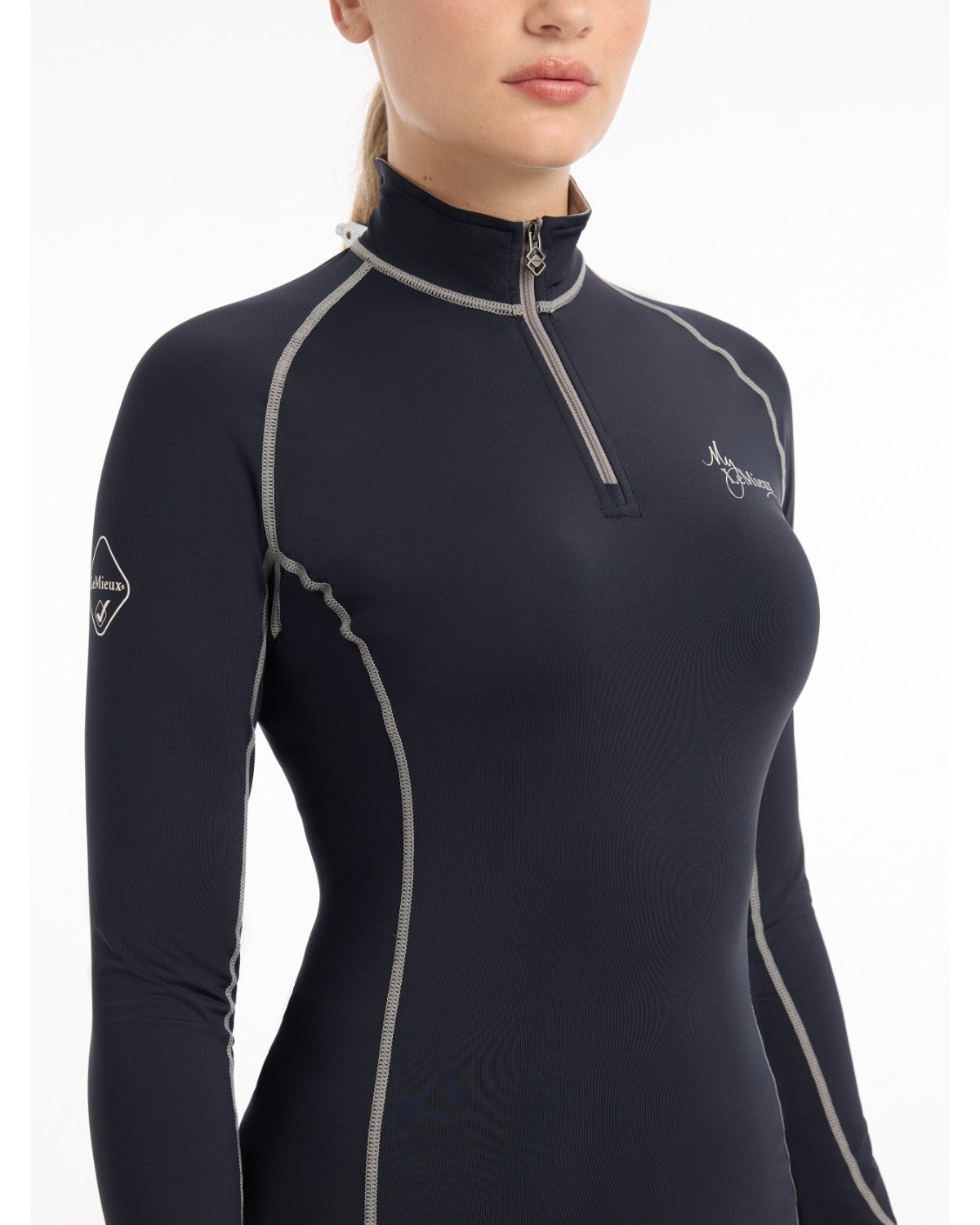 Lemieux Navy Base Layer - Long Sleeve Equestrian Riding Apparel