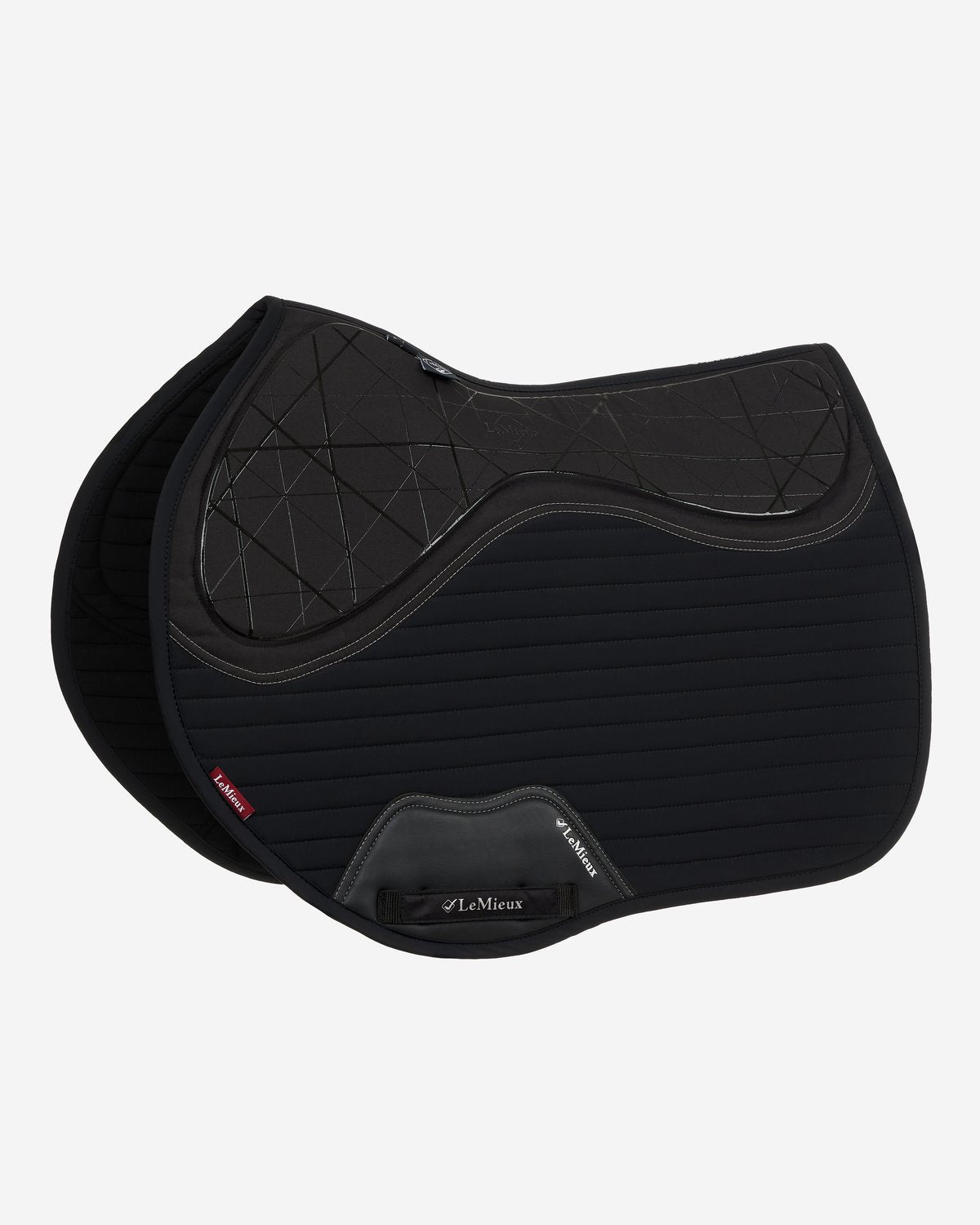 LeMieux Soft Shell Anti Slip Eurojump Saddle Pad - BLACK. Equestrian Saddle Pad for Horse Riding, LeMieux Official.