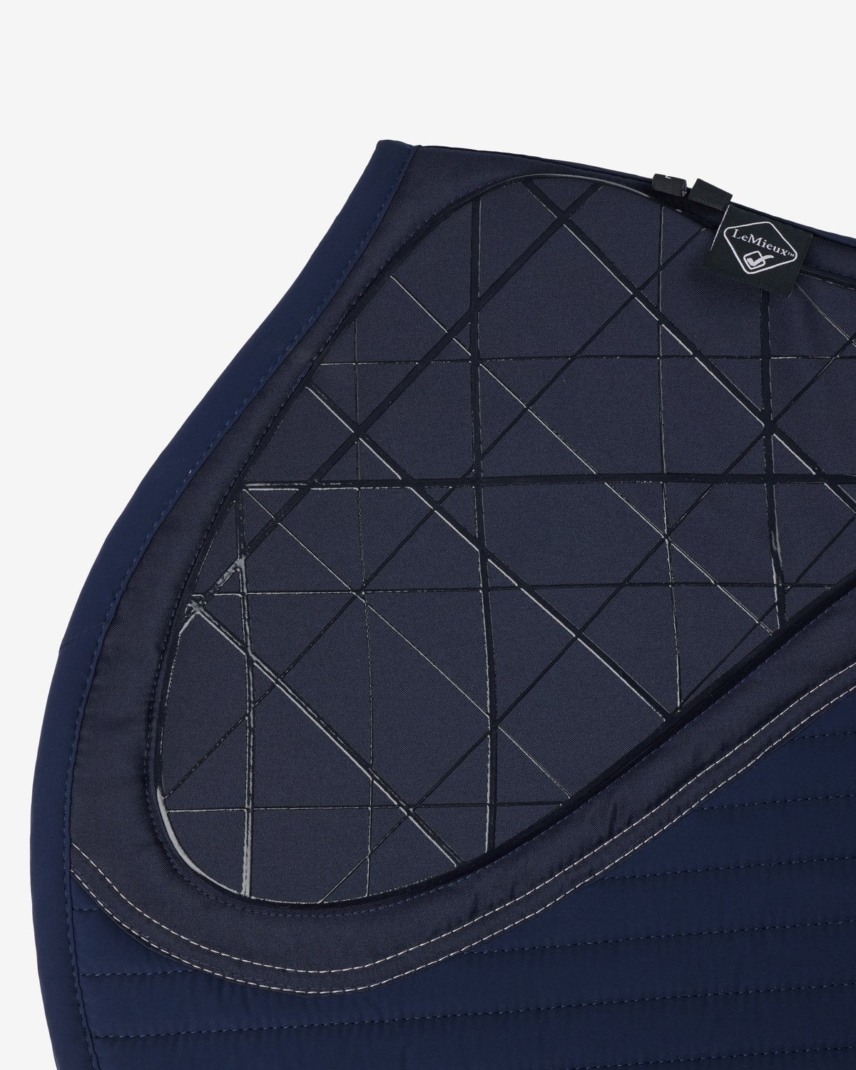 LeMieux Soft Shell Anti Slip Eurojump Square Saddle Pad - Navy - Equiflair Saddlery