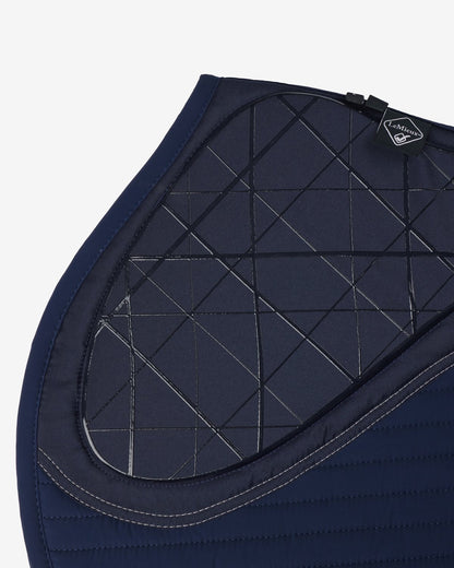LeMieux Soft Shell Anti Slip Eurojump Square Saddle Pad - Navy - Equiflair Saddlery