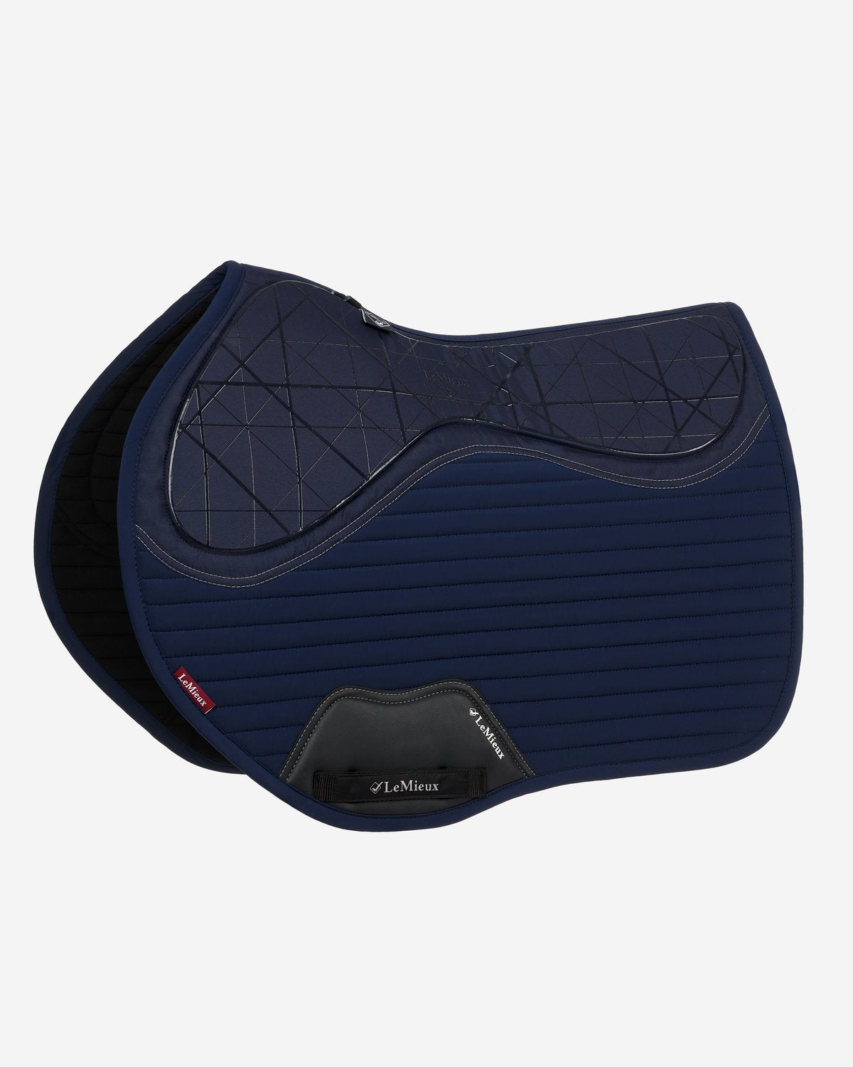 LeMieux Soft Shell Anti Slip Eurojump Square Saddle Pad - Navy | Equiflair Saddlery