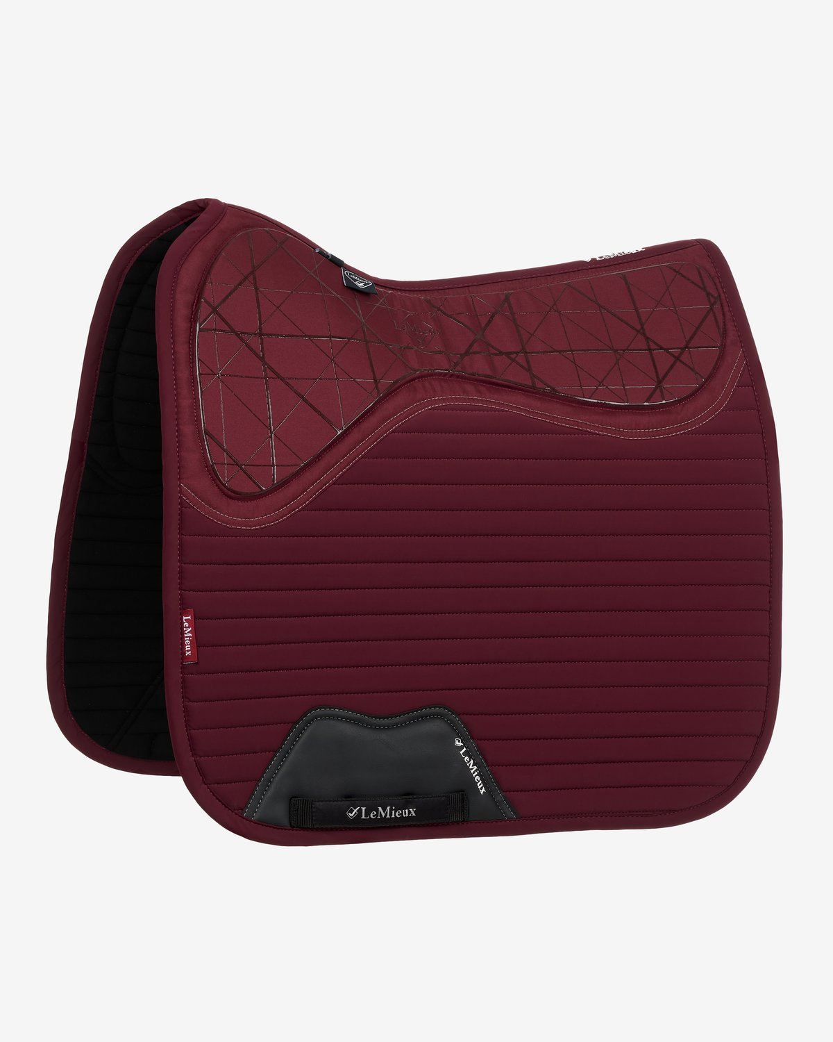 LeMieux Soft Shell Anti Slip Dressage Square Burgundy