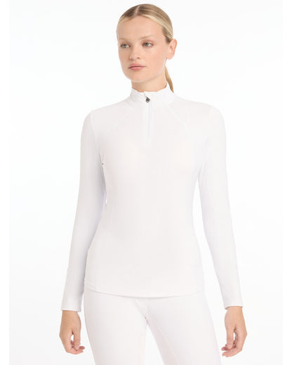 Lemieux Base Layer White | Women's Long Sleeve Riding Top | Equiflair