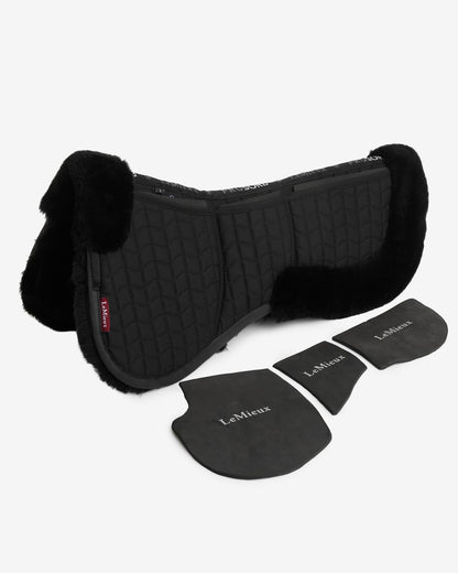 LeMieux Merino+ ProSorb 3 Pocket Half Pad Black/Black