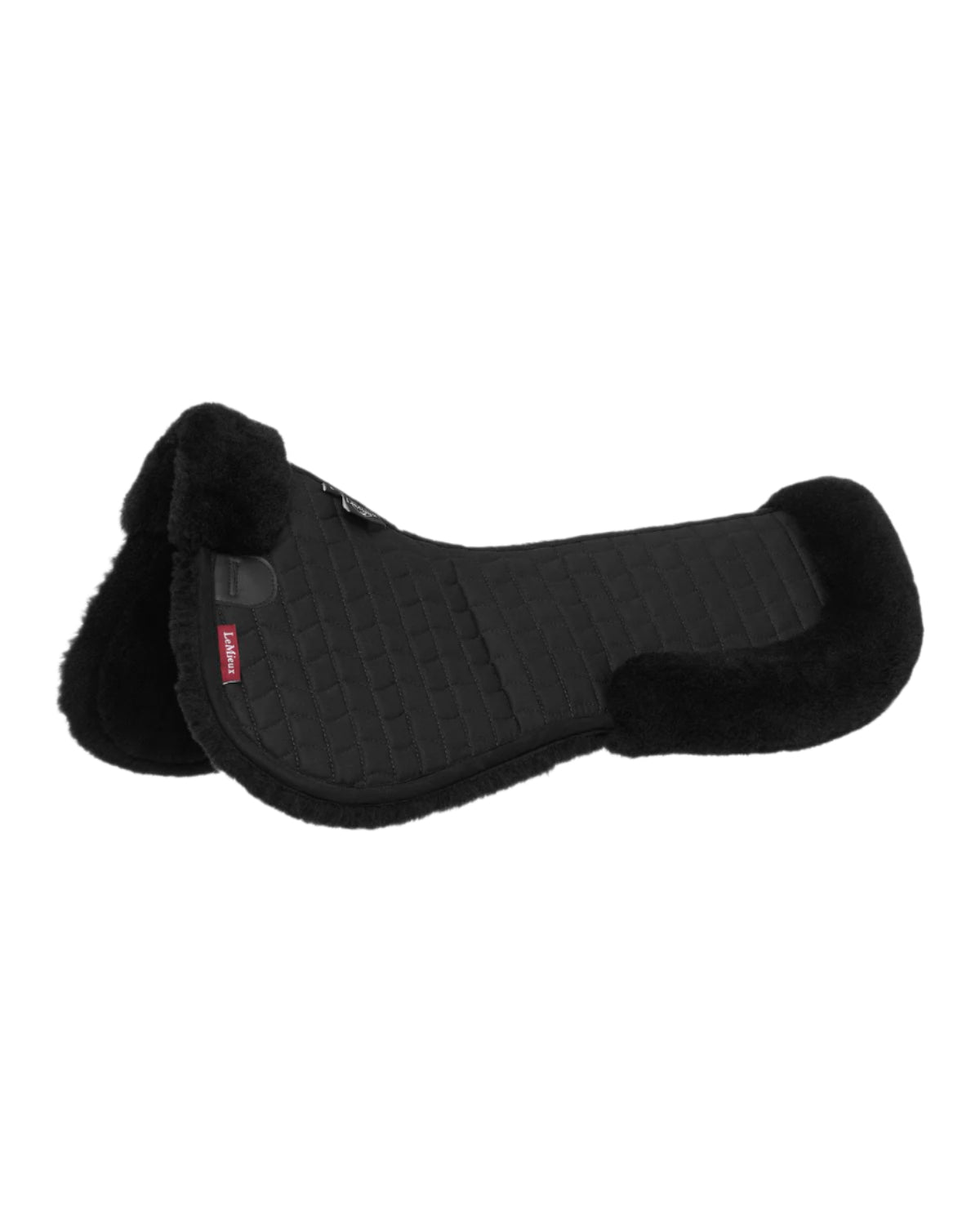 LEMIEUX Merino+ Half Pad - Black/Black - Horse Saddle Pad for Comfort & Support