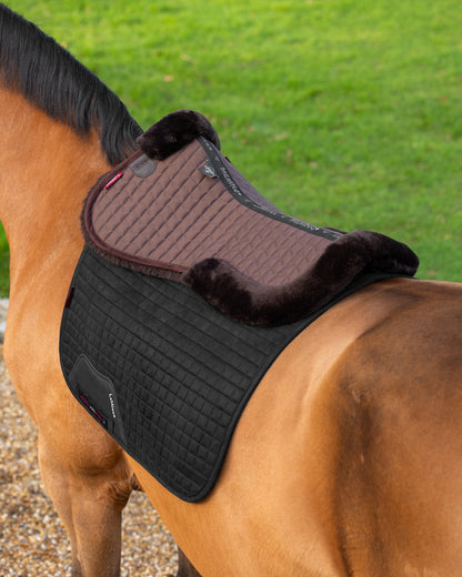 LeMieux Merino+ Half Pad Brown/Brown Horse Saddle Pad Equestrian