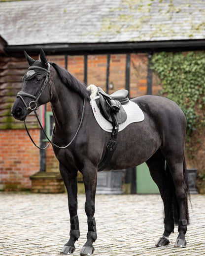 LeMieux Merino+ Half Lined GP Square White/Natural Saddle Pad for Horses - Equiflair Equestrian