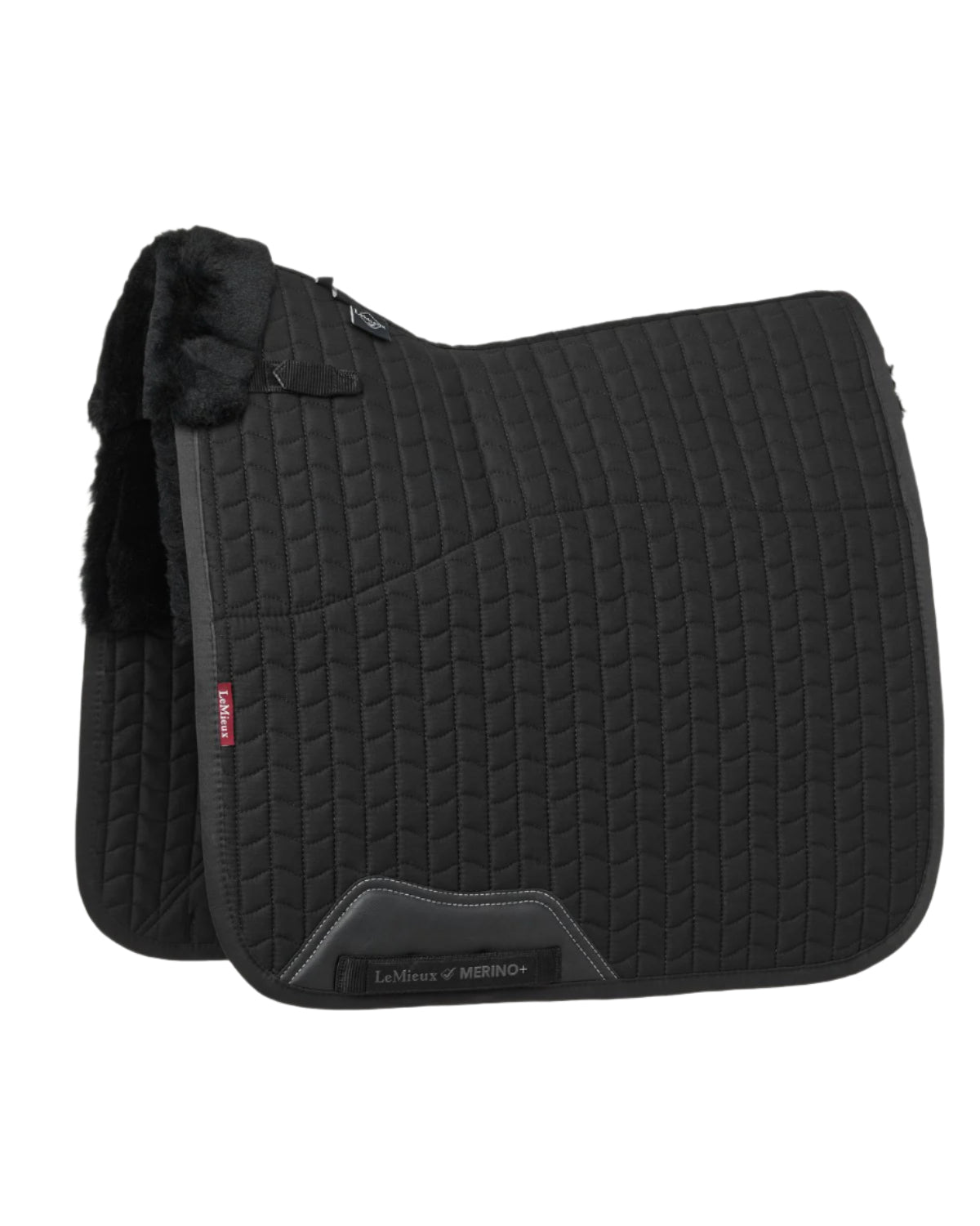 LeMieux Merino+ Half Lined Dressage Square Black/Black
