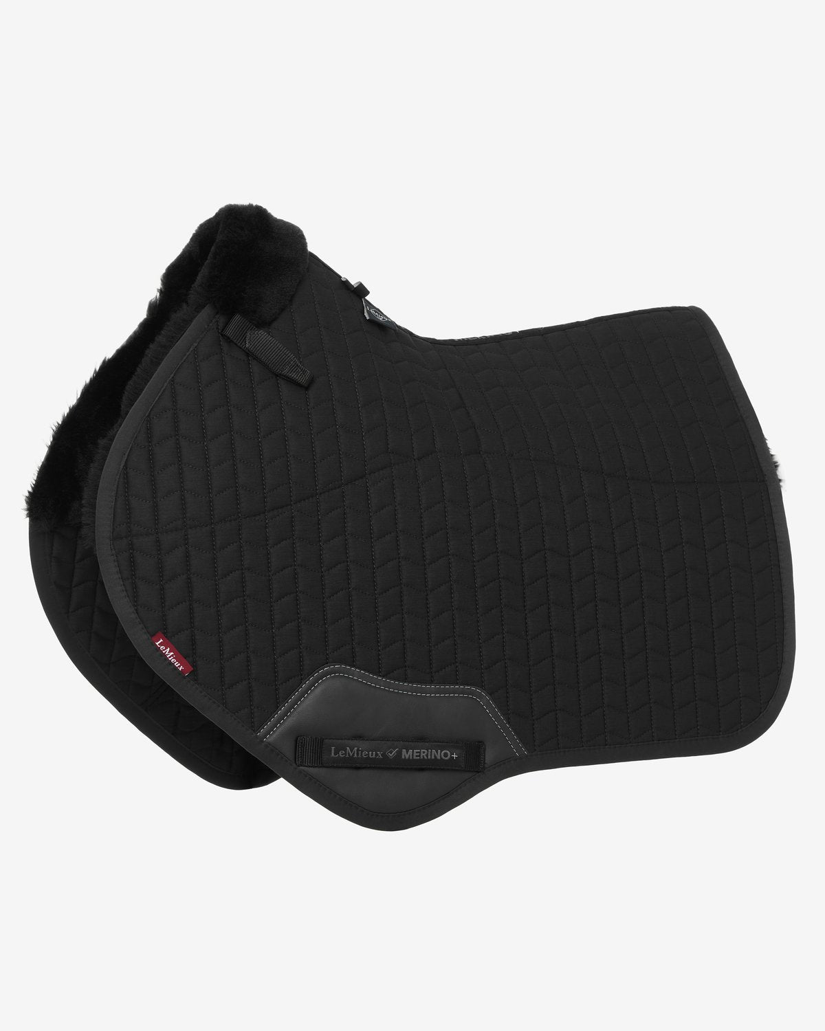 LeMieux Merino+ Half Lined Close Contact Square Black/Black