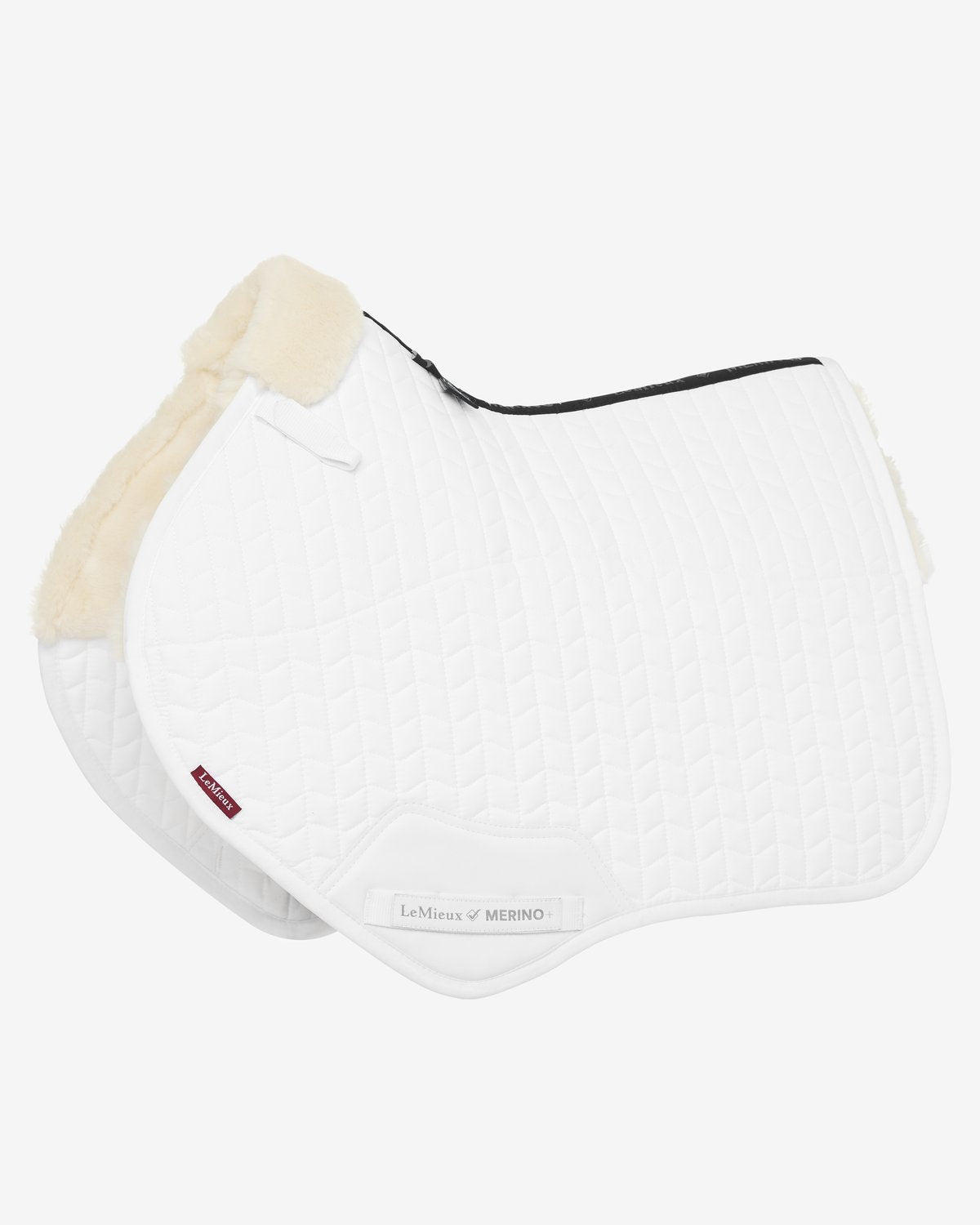 LeMieux Merino+ Half Lined Close Contact Square White/Natural