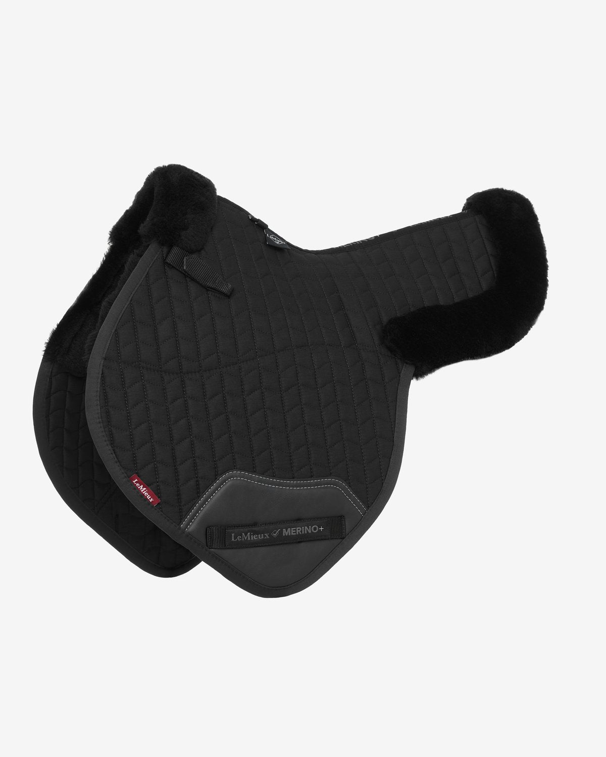 LeMieux Merino+ Half Lined Close Contact Numnah Black/Black