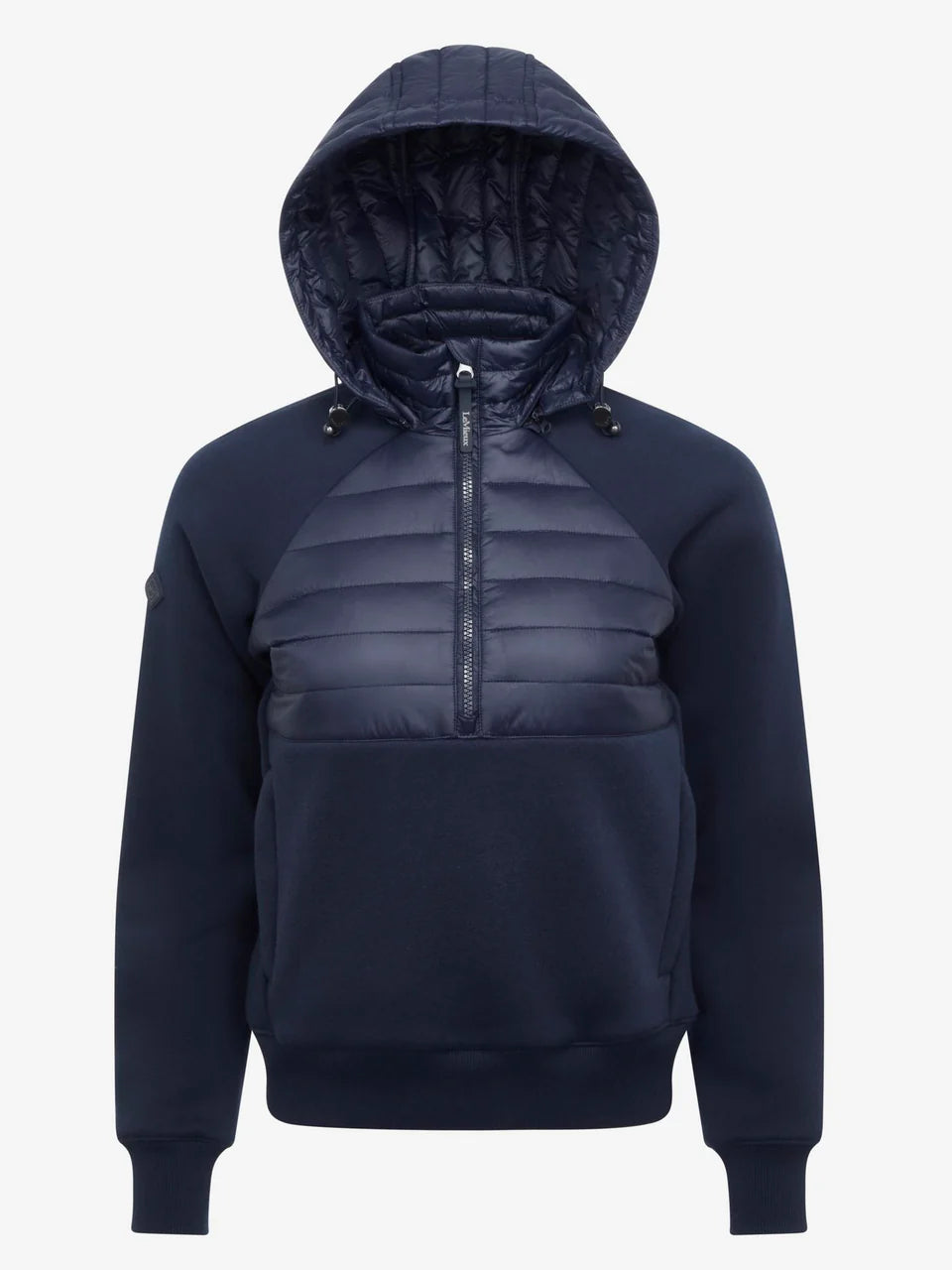 LeMieux Harley Hybrid Hoodie in Navy: Detachable Hood, Half Zip - Premium Equestrian & Sportswear Jacket