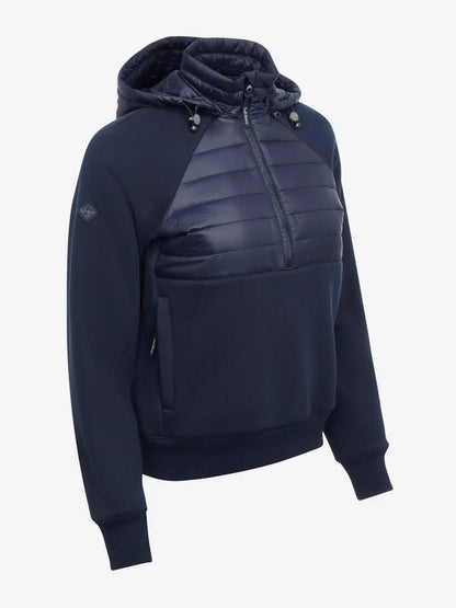 LeMieux Harley Hybrid Hoodie - Navy Half Zip Hoodie with Detachable Hood
