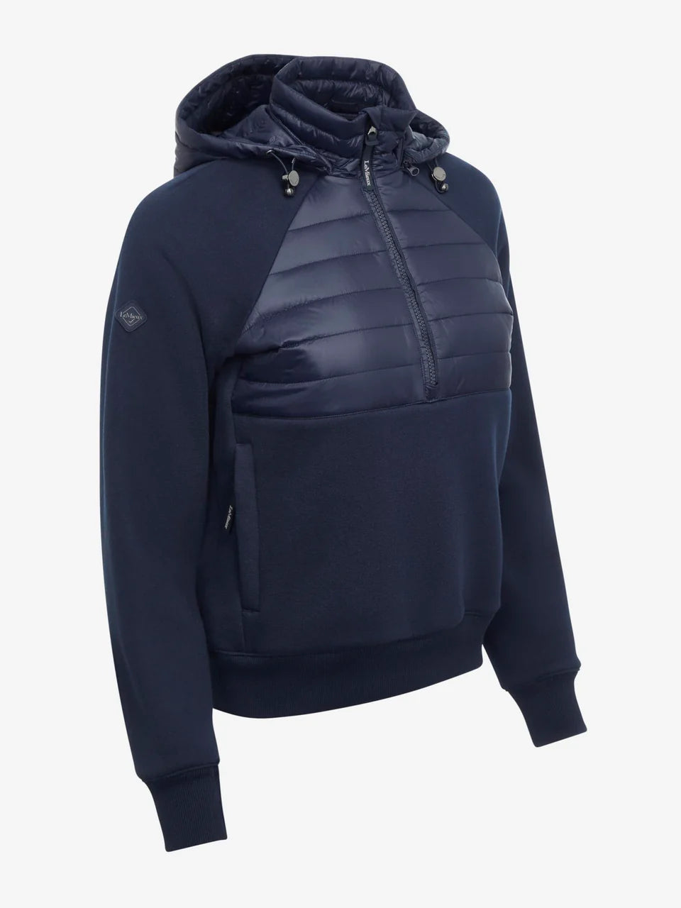 LeMieux Harley Hybrid Hoodie - Navy Half Zip Hoodie with Detachable Hood