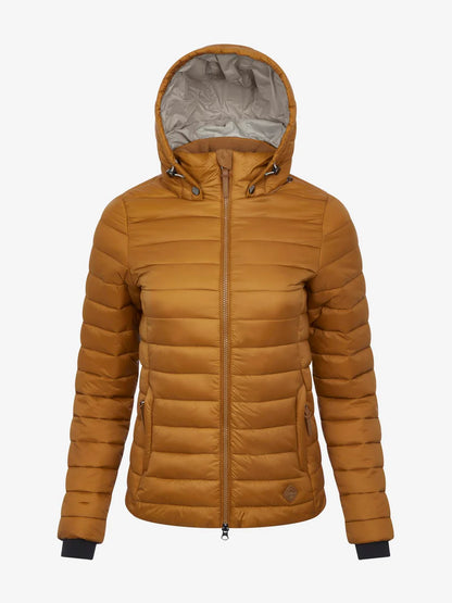 LeMieux Tilly Hooded Puffer Jacket - Ginger Equestrian Warm Lightweight Coat
