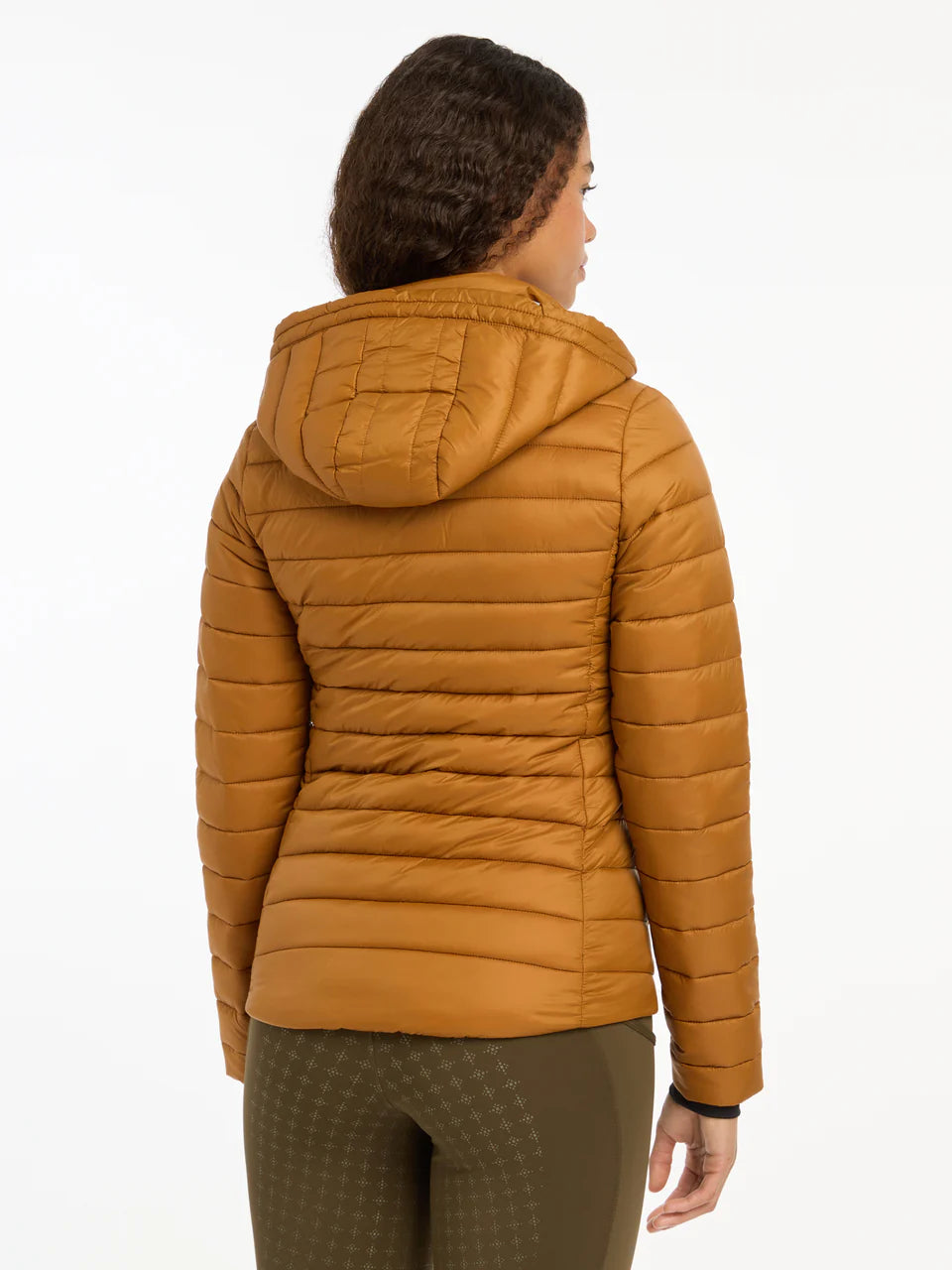 LeMieux Tilly Hooded Puffer Jacket Ginger - Women's Water-Resistant Quilted Coat