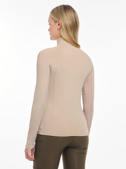 LEMIEUX HALLE Lightweight Base Layer ALMOND - UV30+ Cooling Under Layer | Equiflair Riding Apparel