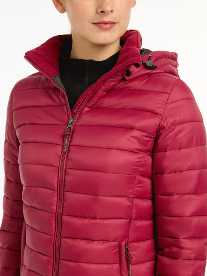 LeMieux Tilly Ember Hooded Puffer Jacket - Lightweight Warmth, Water-Resistant, Zipped Pockets, Adjustable Hood
