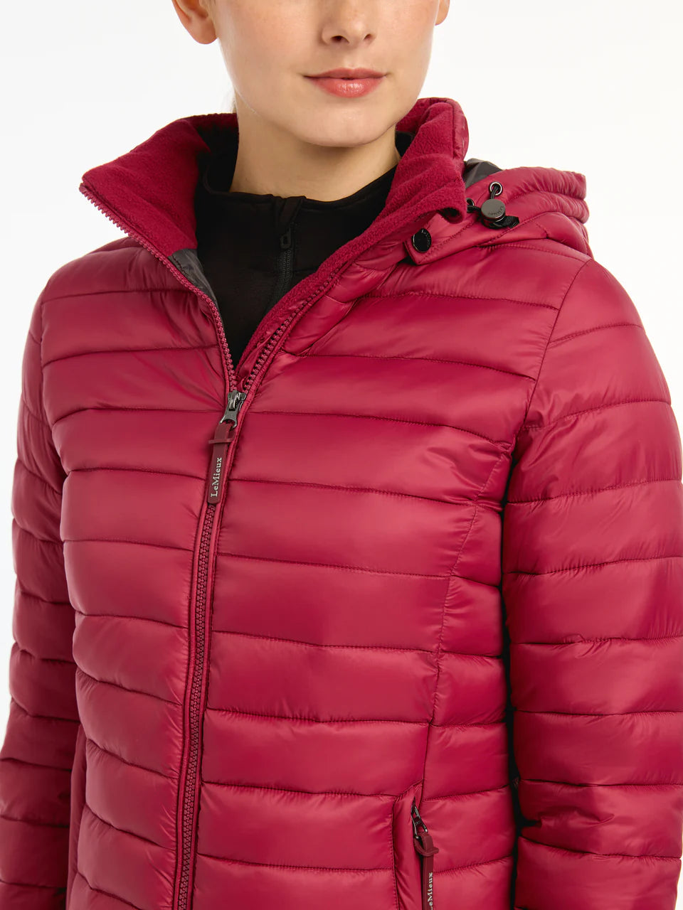LeMieux Tilly Ember Hooded Puffer Jacket - Lightweight Warmth, Water-Resistant, Zipped Pockets, Adjustable Hood