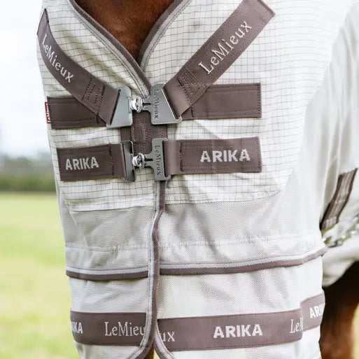 LEMIEUX ARIKA Sunstopper Horse Blanket: Protection & Style. 450D Ripstop Fabric, UPF50+ Sun Protection. Equestrian Gear from Equiflair