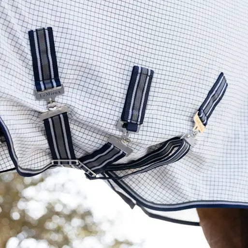 LEMIEUX ARIKA FIELD RUG WHITE: Breathable Horse Rug for Comfort & Protection. Lightweight, Anti-Static, and Antibacterial.