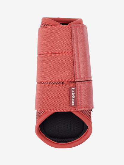 LeMieux Arika Mesh Brushing Boots Cranberry