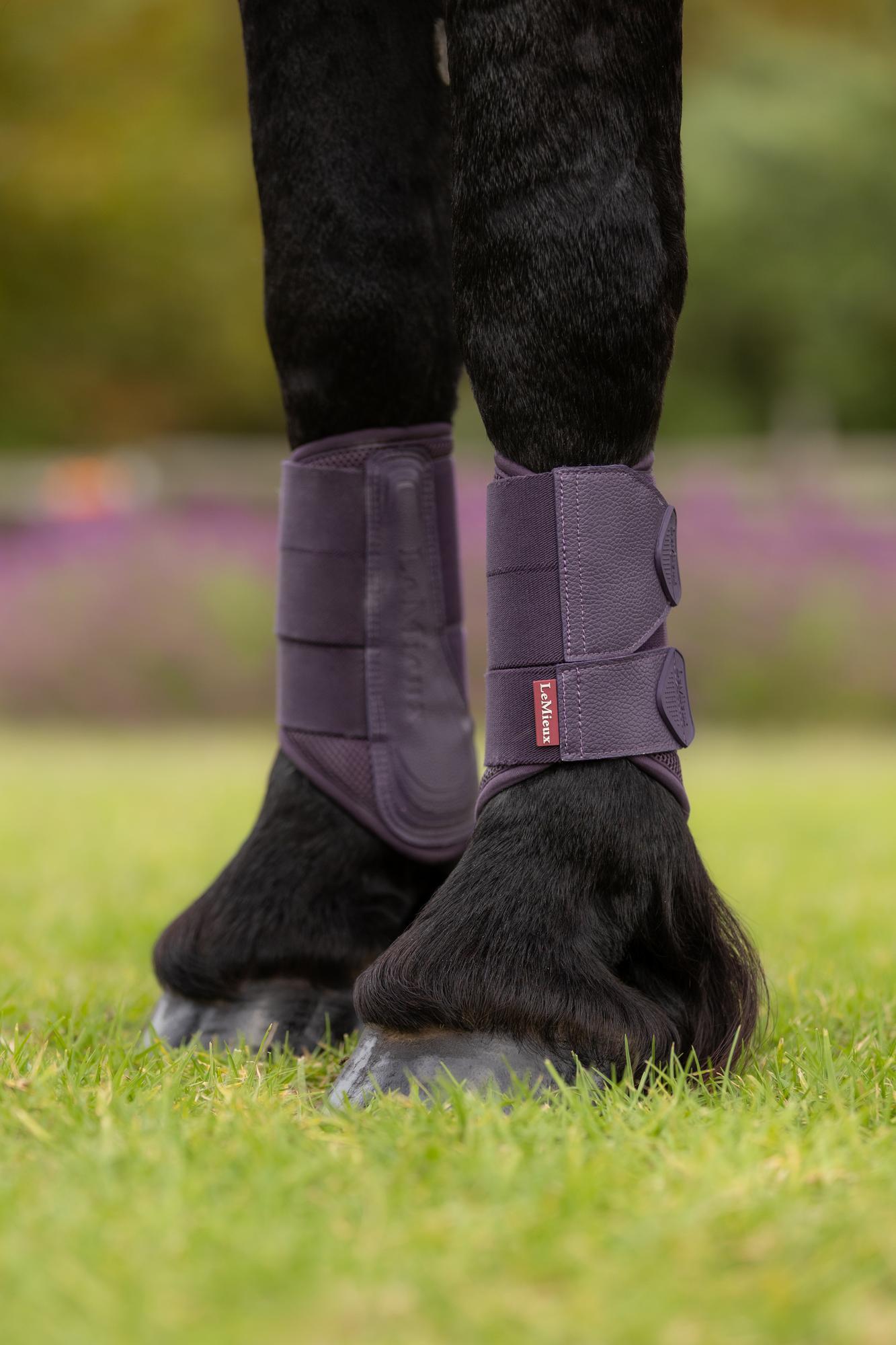 LeMieux Arika Mesh Brushing Boots Juniper