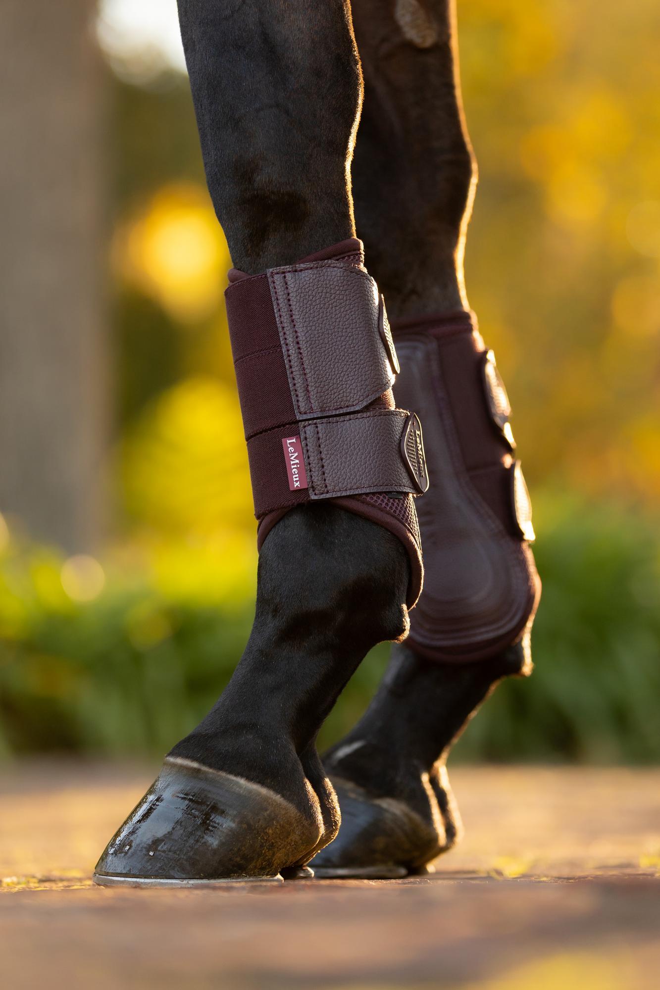 LeMieux Arika Mesh Brushing Boots Damson