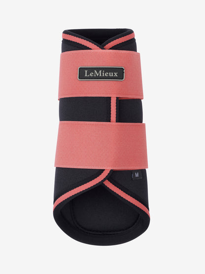 LeMieux Grafter Cranberry Brushing Boots - Horse Leg Protection for Schooling, Competition, Turnout | Equiflair