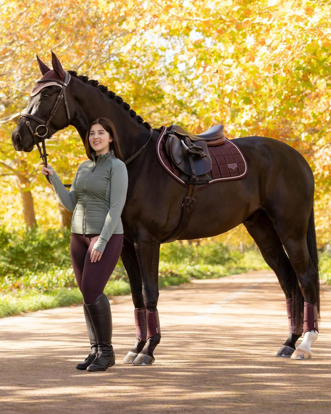 LeMieux Loire Classic Close Contact Square Damson