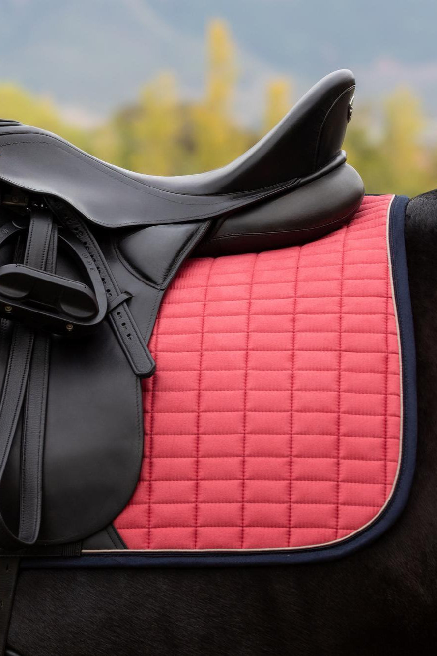 LeMieux Suede Dressage Square Cranberry