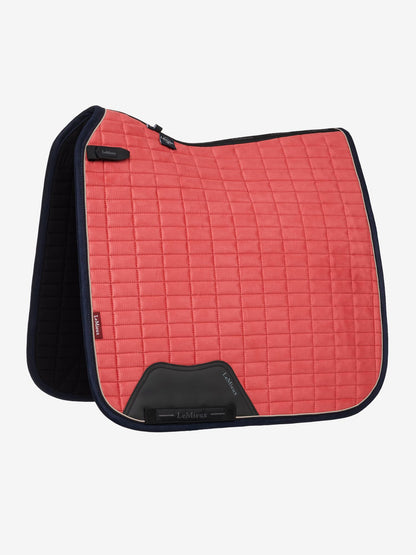 LEMIEUX Suede Dressage Square Cranberry | Premium Equestrian Saddle Pad