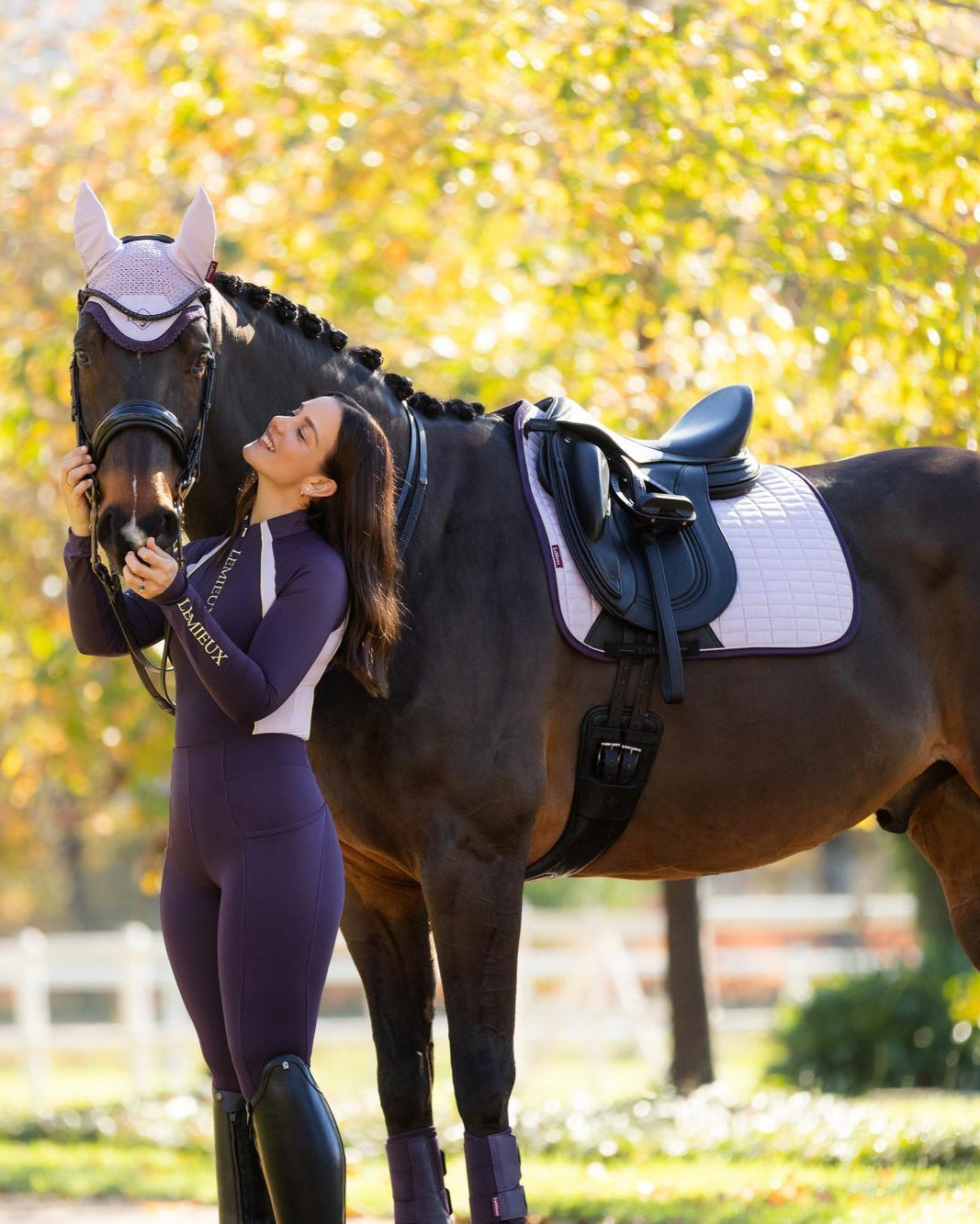 LeMieux Suede Dressage Square Lilac