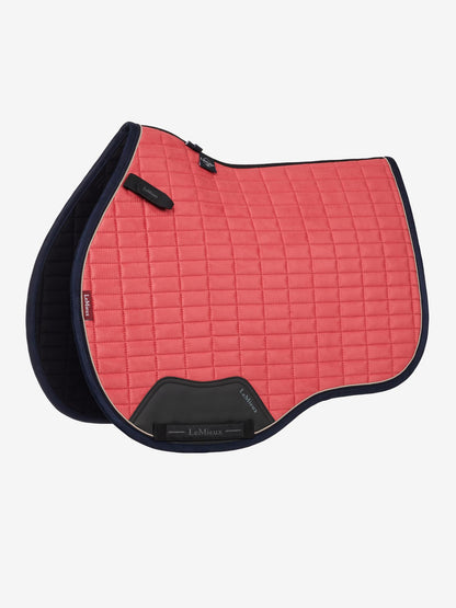 LeMieux Suede GP Square Cranberry Saddle Pad - Equiflair Equestrian
