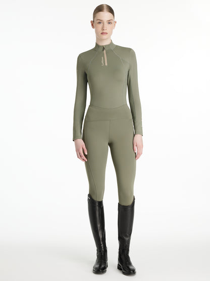 LeMieux Classique Rosemary Base Layer: Women's Equestrian Riding Apparel with Quarter Zip & UV Protection