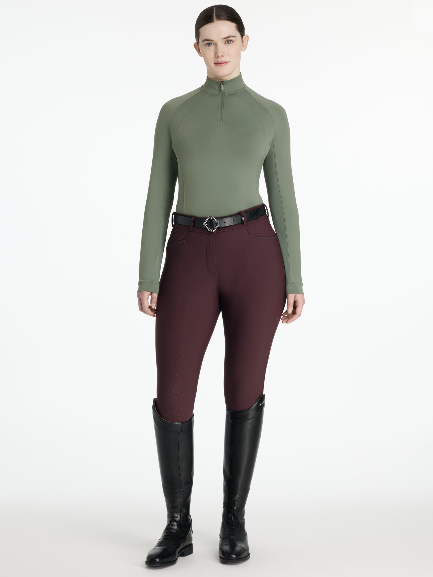 LeMieux Halle Lightweight Base Layer Rosemary - Equestrian Women's Riding Apparel, Pants, and Boots