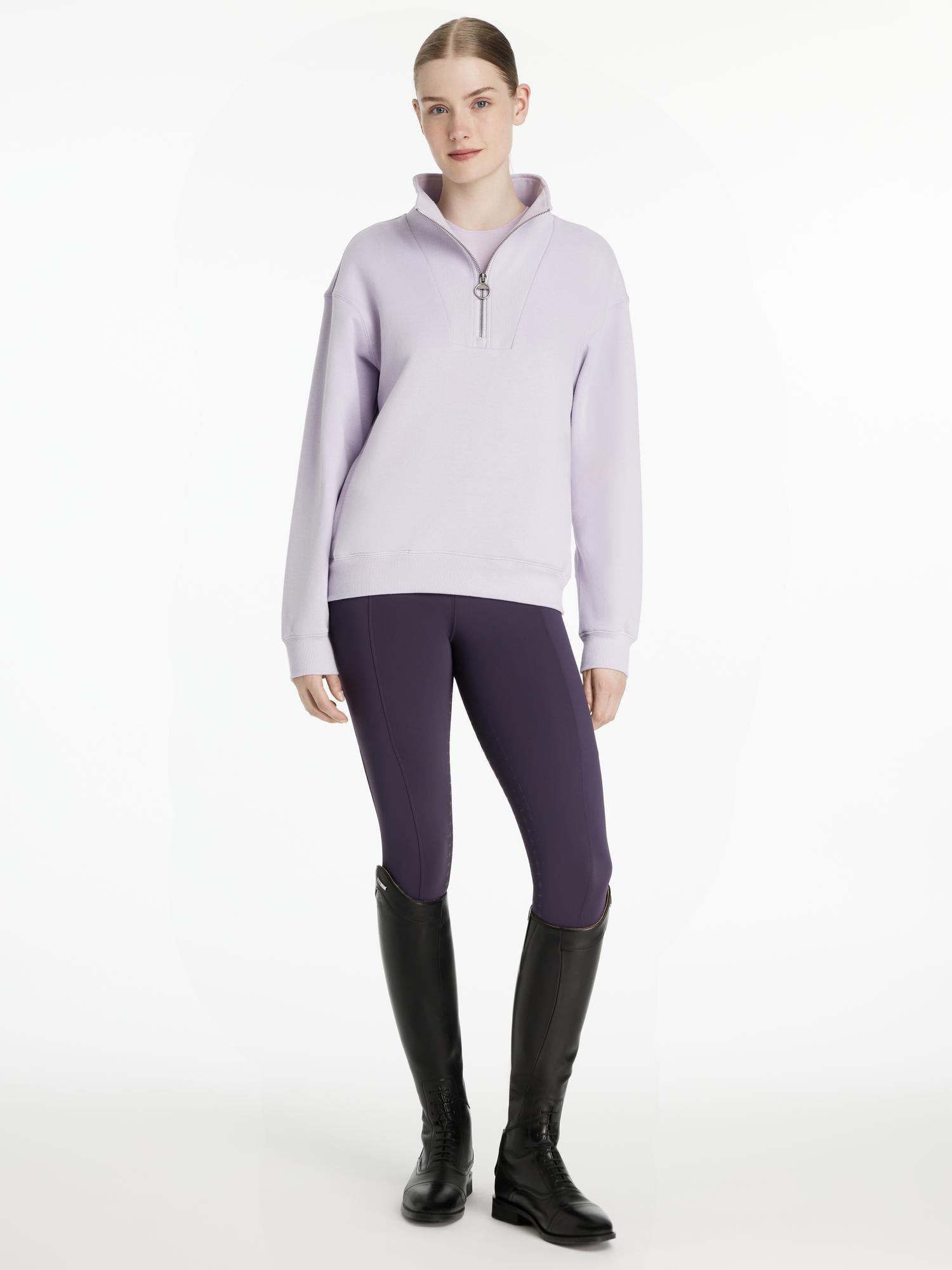 LeMieux Keira Quarter Zip Sweat Lilac