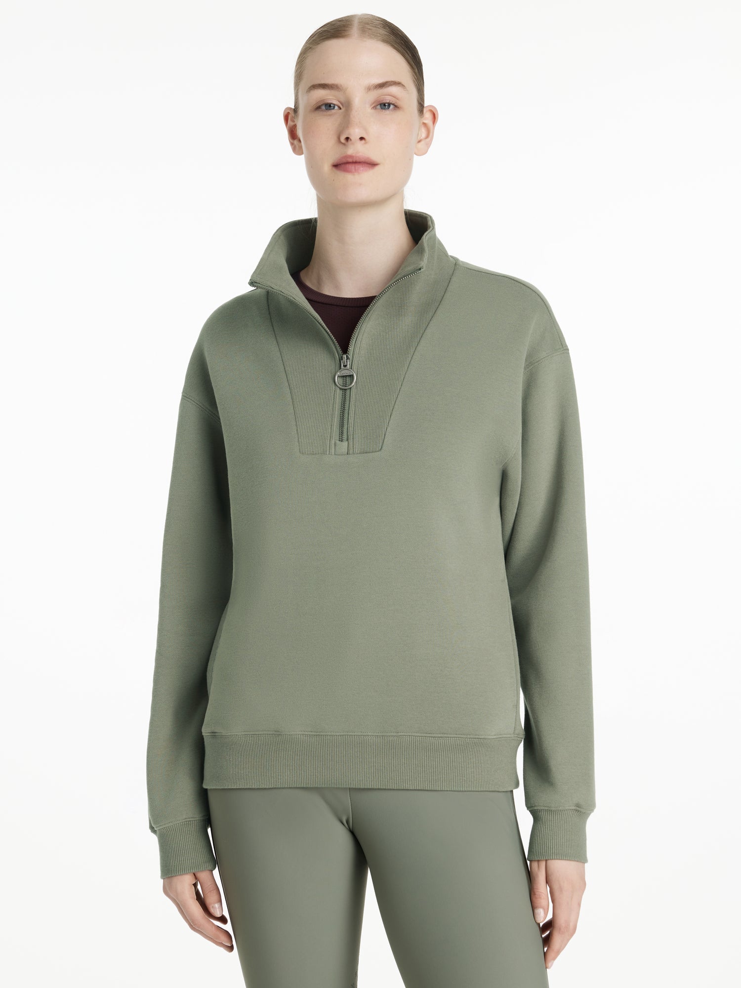 LeMieux Keira Quarter Zip Sweat Rosemary