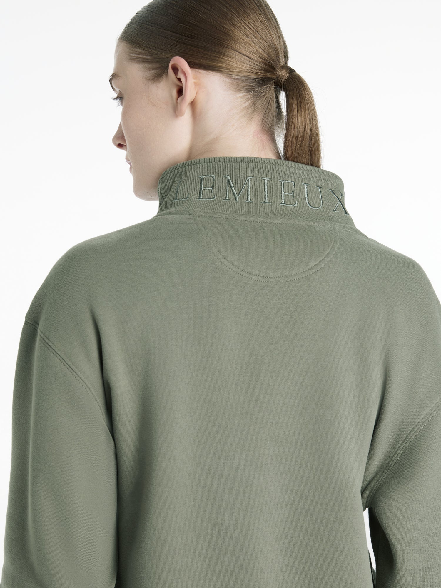 LEMIEUX Keira Quarter Zip Sweatshirt Rosemary - Equiflair Equestrian Fashion