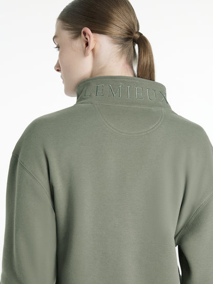 LEMIEUX Keira Quarter Zip Sweatshirt Rosemary - Equiflair Equestrian Fashion