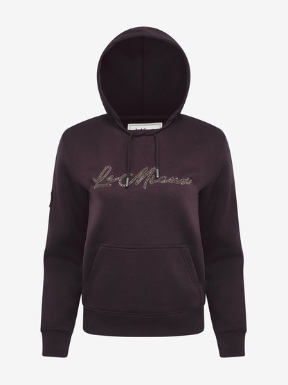 LeMieux Elspeth Damson Hoodie: Women's Equestrian Clothing with Sparkle Logo & Phone Pocket