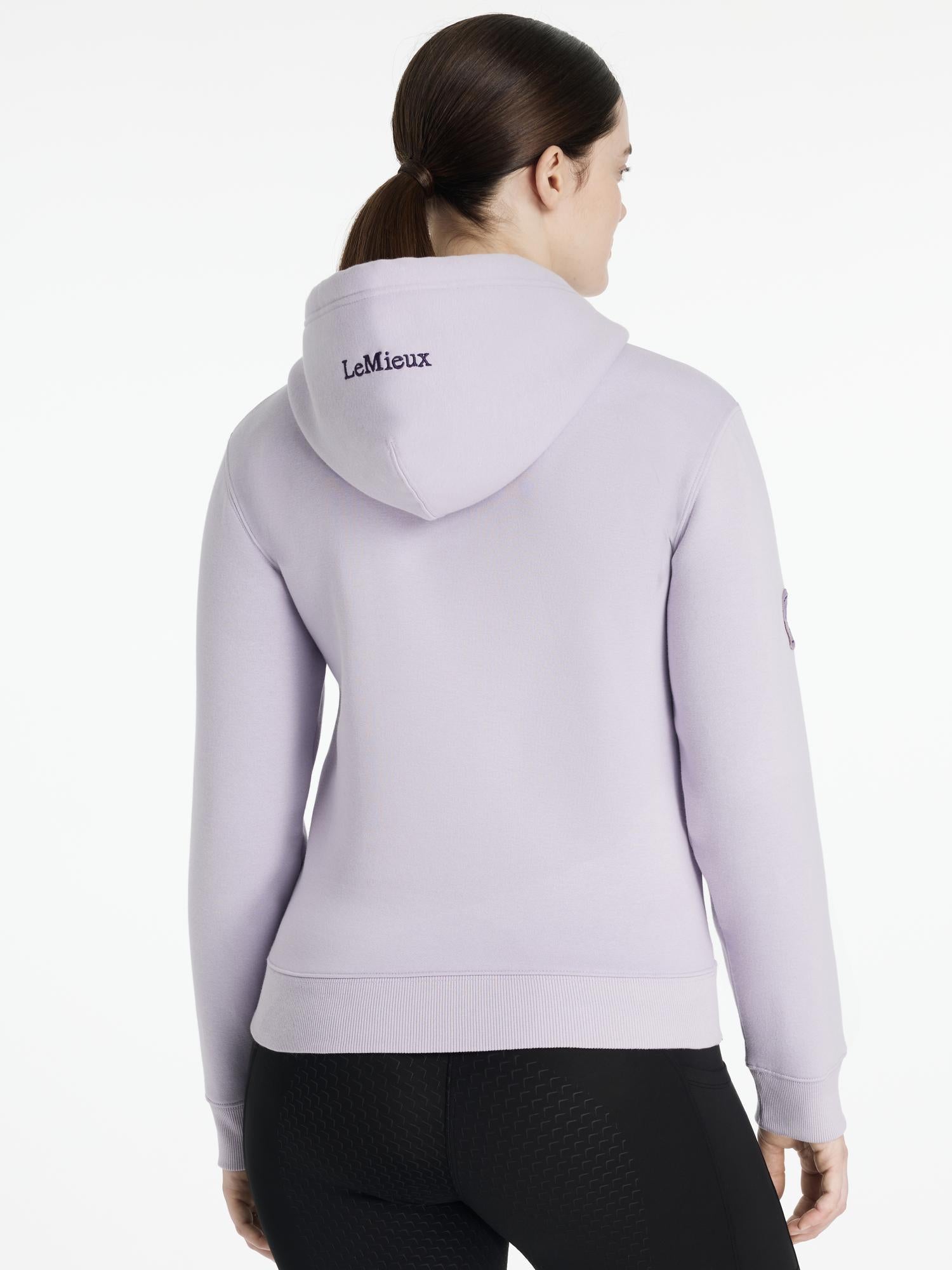 LEMIEUX ELSPETH HOODIE LILAC Back View | Women's Equestrian Clothing