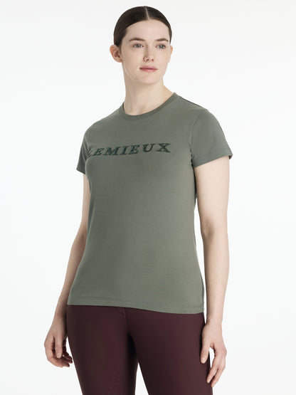 LEMIEUX Classique Sparkle T-Shirt Rosemary - Women's Equestrian Top for Horse Riding