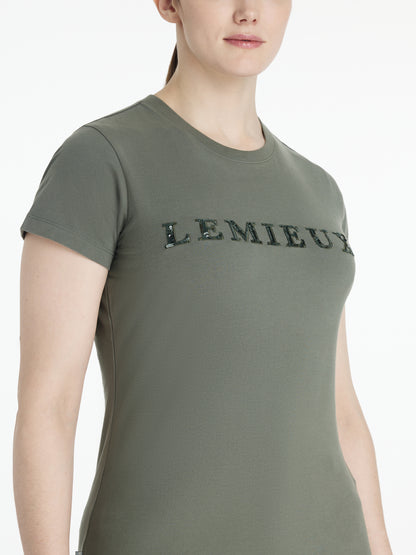 LeMieux Classique Sparkle T-Shirt Rosemary: Equestrian Women's Top