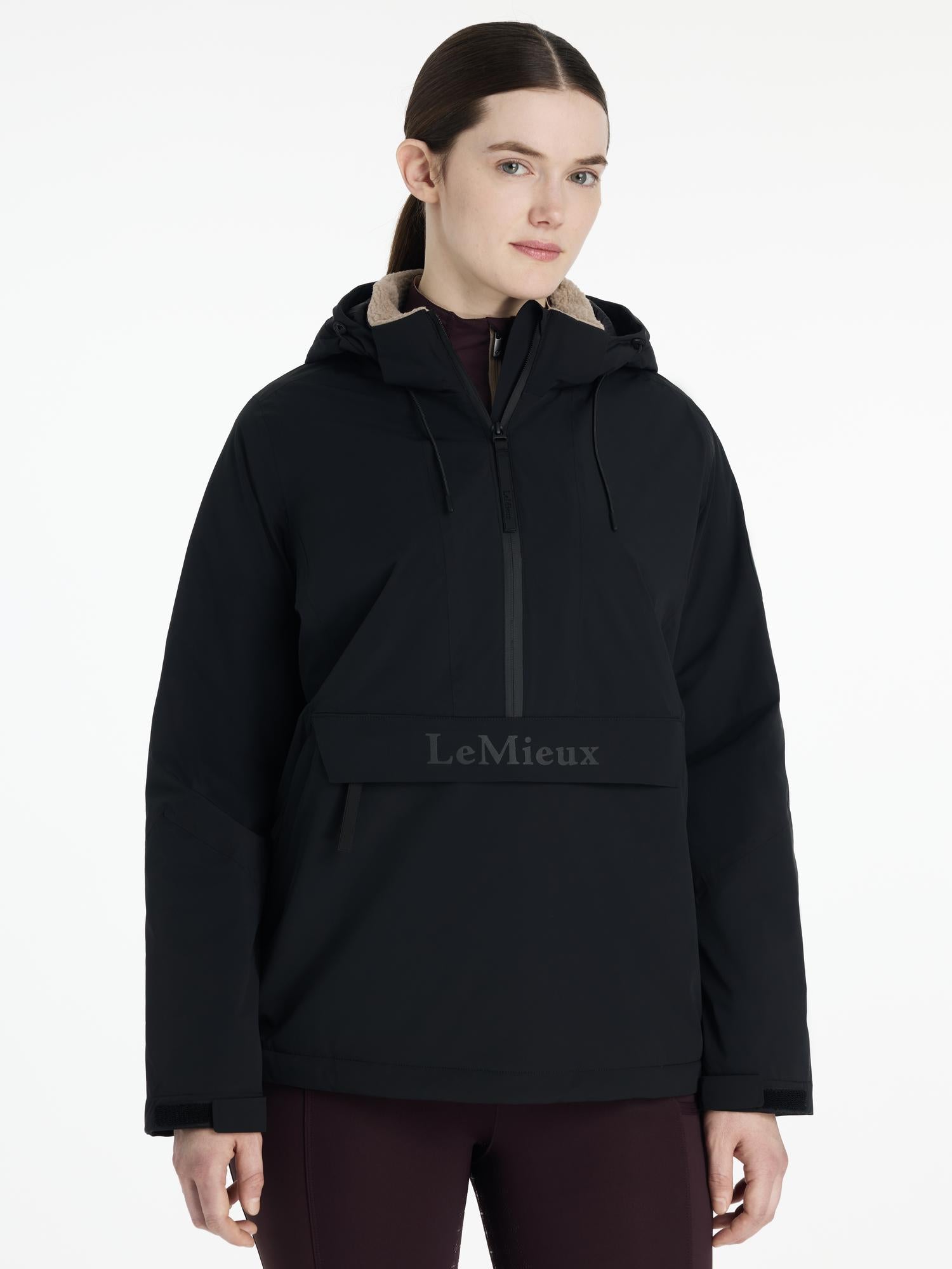LeMieux Phoebe Half Zip Waterproof Anorak Black