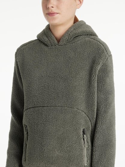 LEMIEUX YOUNG RIDER AVALON HOODIE in Rosemary: Cozy Sherpa Fleece with Kangaroo Pocket for Young Equestrians