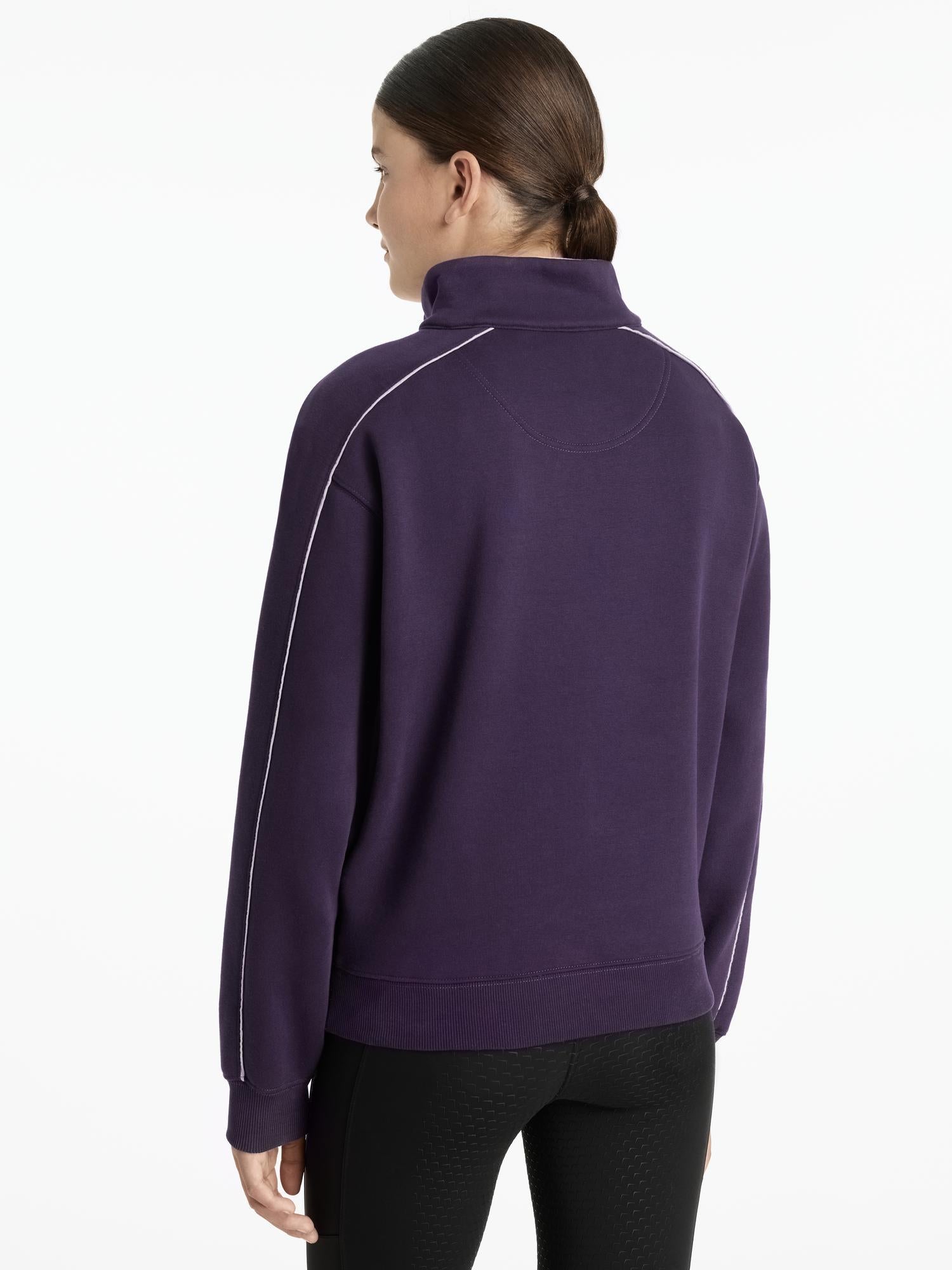 LeMieux Young Rider Kate Quarter Zip Sweat Juniper/Lilac