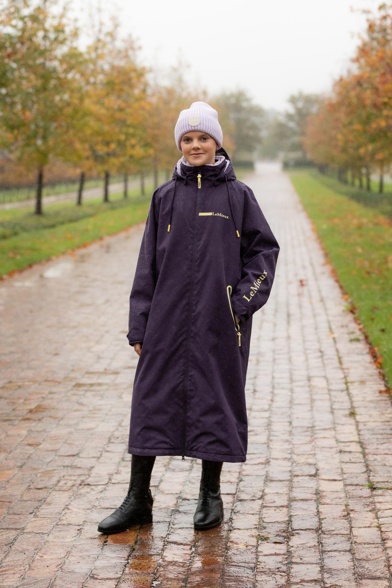 LeMieux Young Rider HydroShield Robe Juniper: Waterproof Riding Coat for Kids