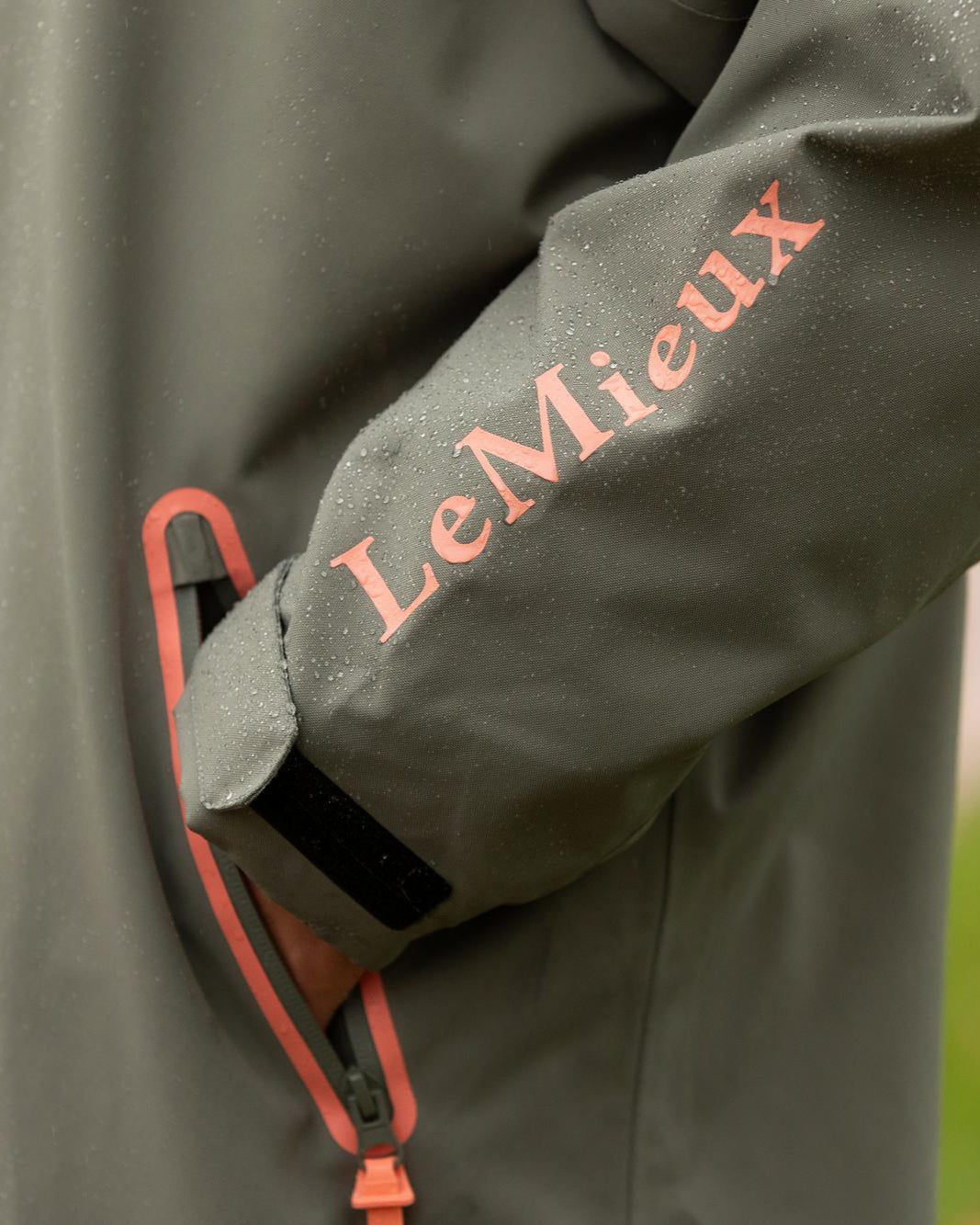 LeMieux Young Rider HydroShield Robe Rosemary - Waterproof Riding Jacket with pockets